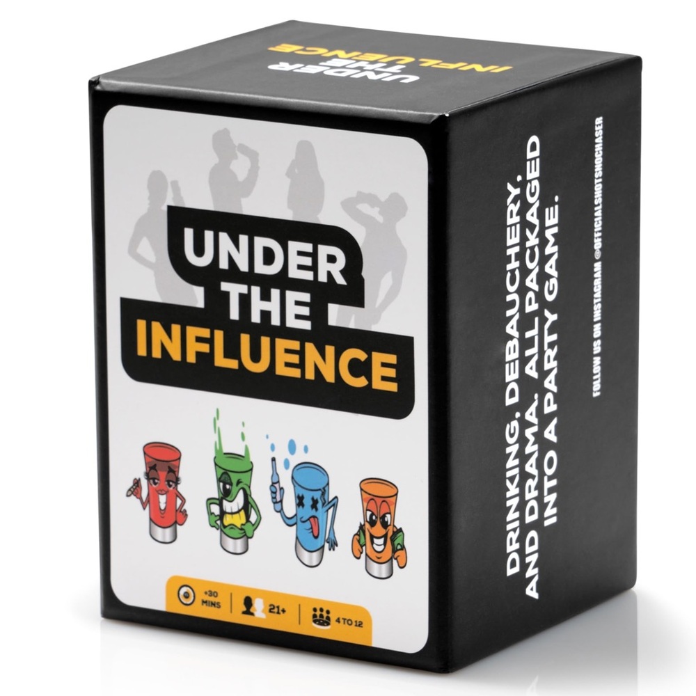 NEW Under The Influence Adult Party Game 10 Games in 1 For 4-12 Players SEALED